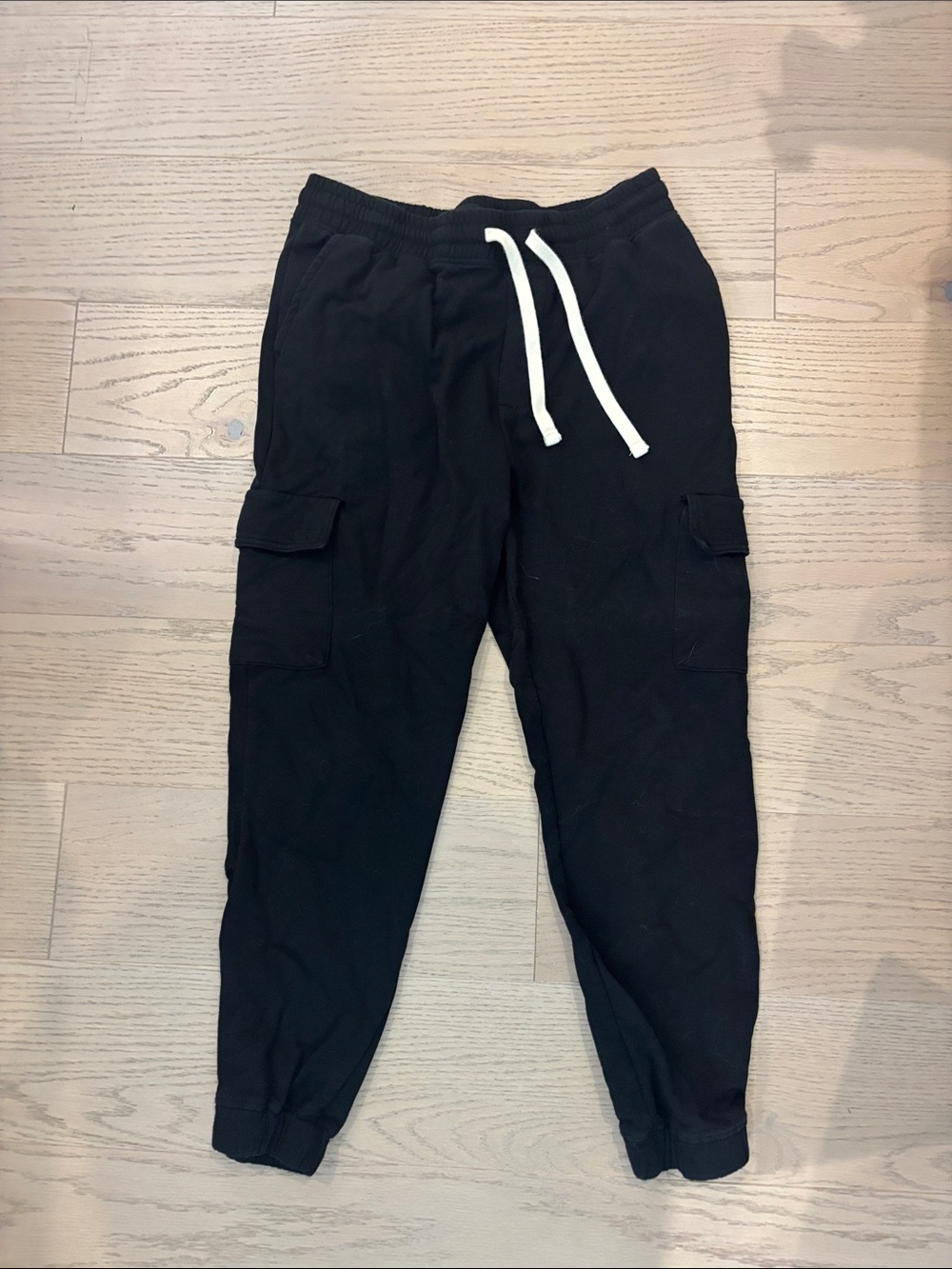 RSQ Black Cargo Joggers Men